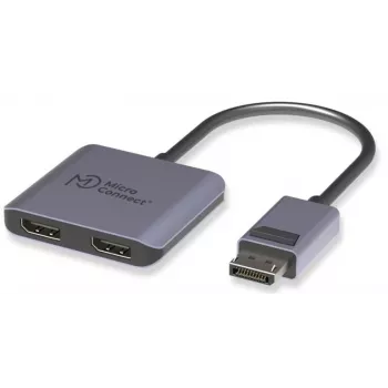 Splitter DisplayPort MicroConnect MC-DP-2XDP — duplicatore di segnale DisplayPort su 2x DisplayPort