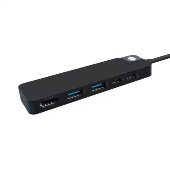 Hub USB-C HYPER HD4101BKGL – 5 porte (USB-C, USB 3.2 Gen1 Type-A, HDMI 4K), 5000 Mbit/s, nero
