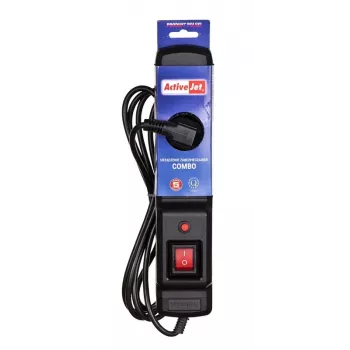 Ciabatta con cavo Activejet COMBO 3GN 5M nera