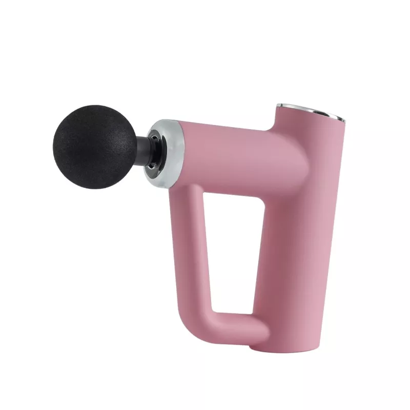 Pistola massaggiante mini Extralink rosa, 4 accessori