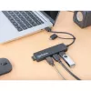 Dock/hub combo USB-C e USB-A Manhattan, porte (4): USB-A (x4), 5 Gbit/s (USB 3.2 Gen1 aka USB 3.0), alimentato via USB (nessun alimentatore esterno necessario)