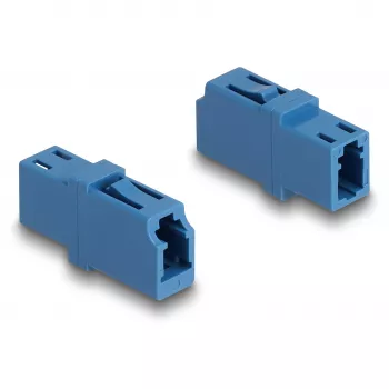 DeLOCK accoppiatore in fibra ottica LC simplex femmina su LC simplex femmina UPC blu