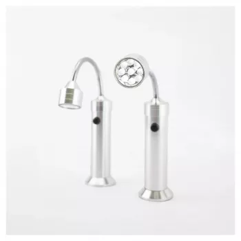 Luce per grill RealPower 495550 – acciaio inox, batteria AAA, set da 2 per grill da esterno