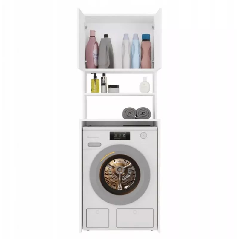 top e shop POLA MULTI armadio per lavanderia per lavatrice - bianco