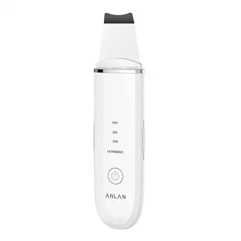 Spazzola peeling ultrasuoni per la pelle ANLAN ALCPJ07-02 – bianca, dispositivo peeling a ultrasuoni e pulizia profonda
