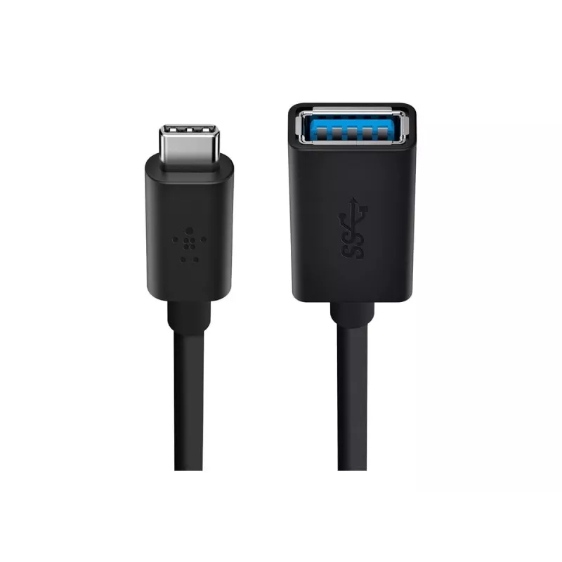Belkin adattatore USB 3.0 da USB-C a USB-A, 5 Gbps, nero