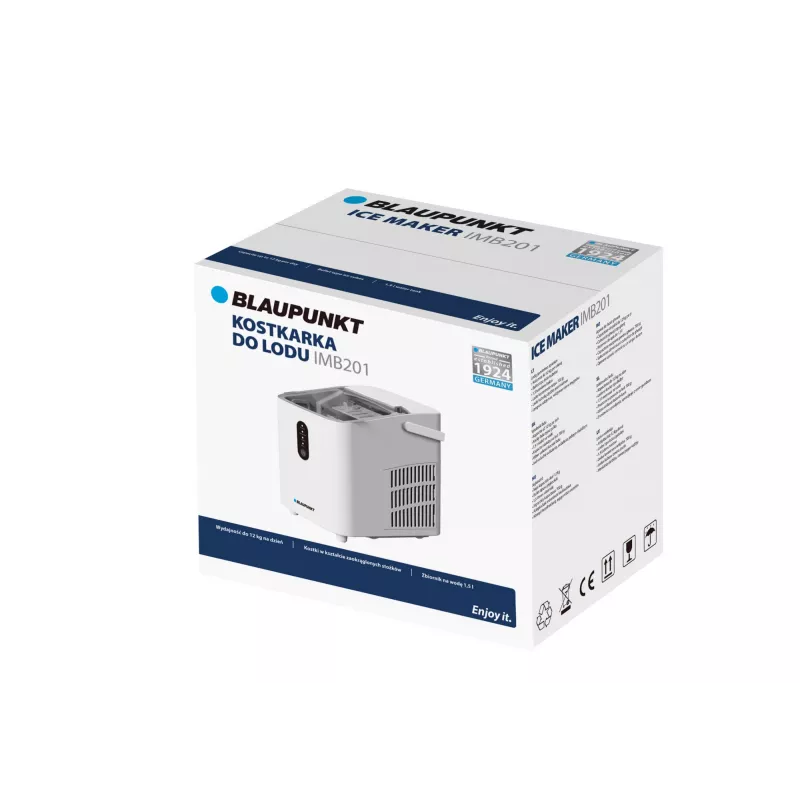 Macchina per il ghiaccio BLAUPUNKT IMB201 design compatto produzione rapida del ghiaccio