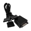 Silverstone CP06-L, cavo a Y per connettori di alimentazione SATA, da 1 a 3 - nero