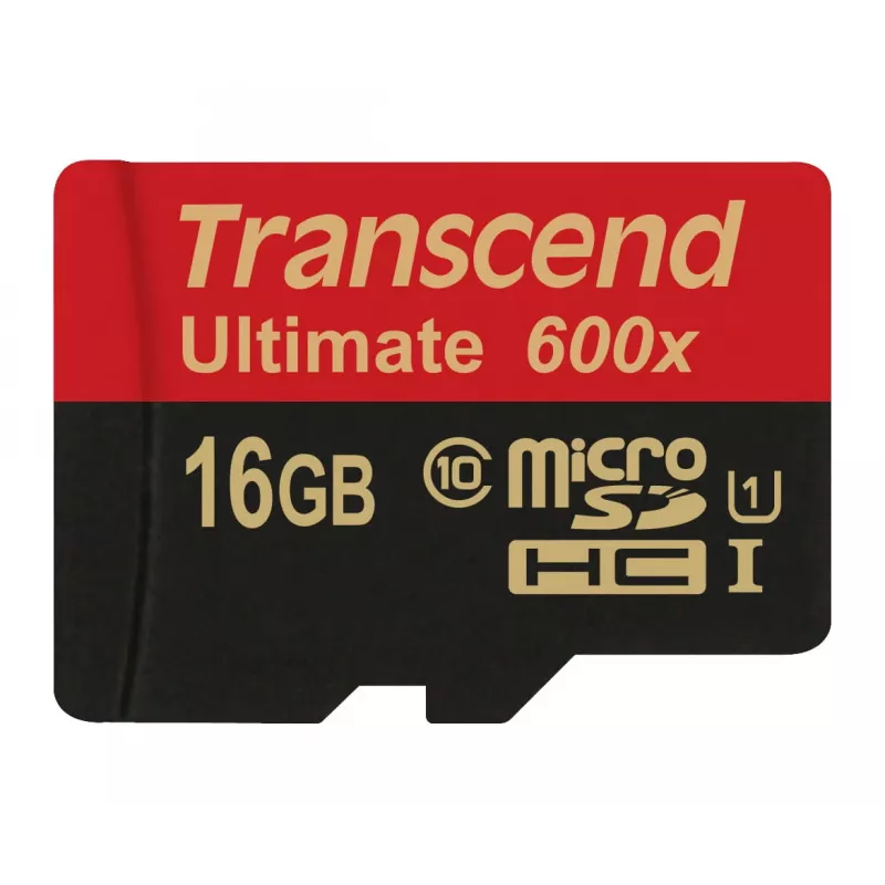 Transcend microSDHC MLC 16GB Class 10 UHS-I 600x + adattatore SD