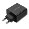 Alimentatore QOLTEC 51717 45W 20V 3A caricabatterie AC per interni per smartwatch, nero