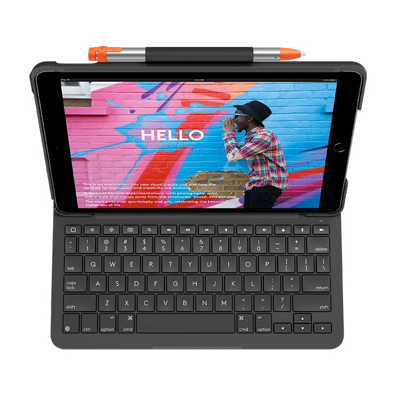 Tastiera Logitech sottile Folio per iPad (7ª, 8ª e 9ª generazione)