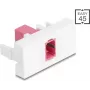Modulo patch panel DELOCK 90895 — adattatore fibra SC simplex, viola/bianco