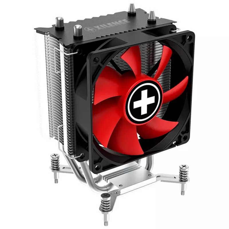 Xilence I402 dissipatore CPU 9,2 cm nero, rosso, argento