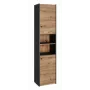 Armadio alto bagno Top e shop S40 ANTHRACIT/ARTISAN, freestanding, 400×300×1700 mm, 6 ripiani, 2 ante