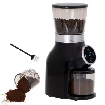 Macinacaffè professionale, macine in acciaio, 31 impostazioni di macinatura, Café 90g/m, Adler, AD4450, 300, nero