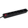 Prolunga di alimentazione M-Cab POW0027 3m 6 prese AC 16A interni nero