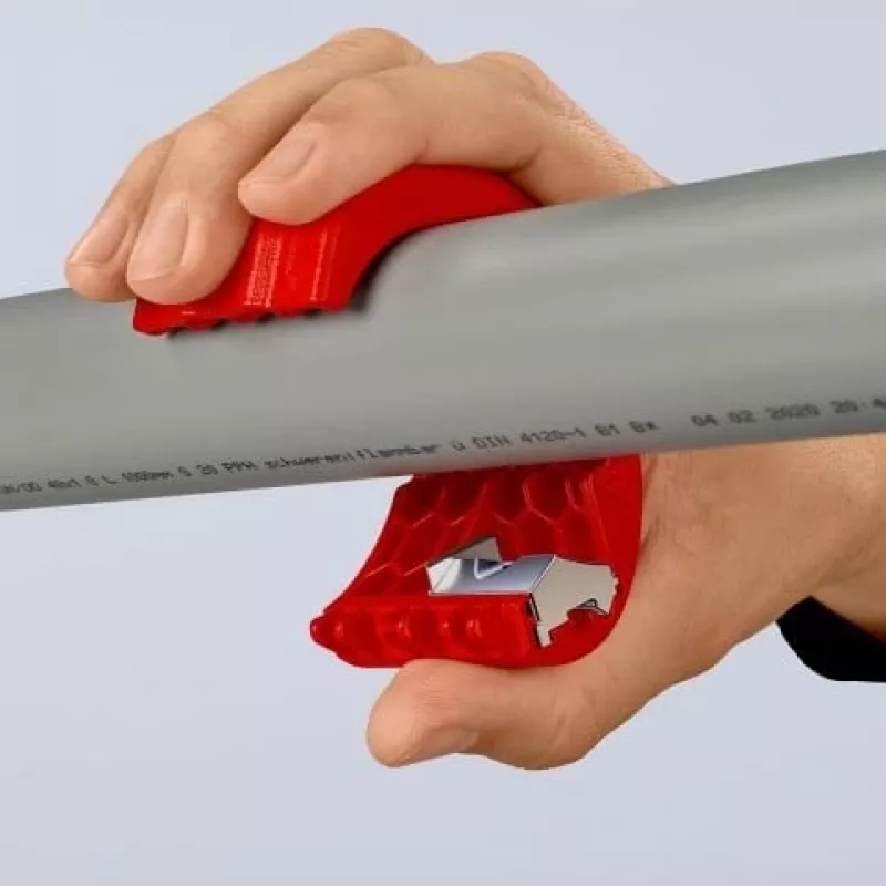 KNIPEX tagliatubi manuale per PVC e manicotti di tenuta