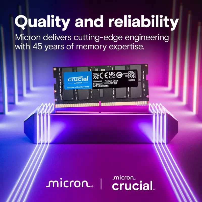 Memoria per notebook DDR5 CSODIMM 24 GB (1×24 GB)/6400 CL52