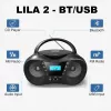 Lettore radio CD LILA2 USB/BT nero