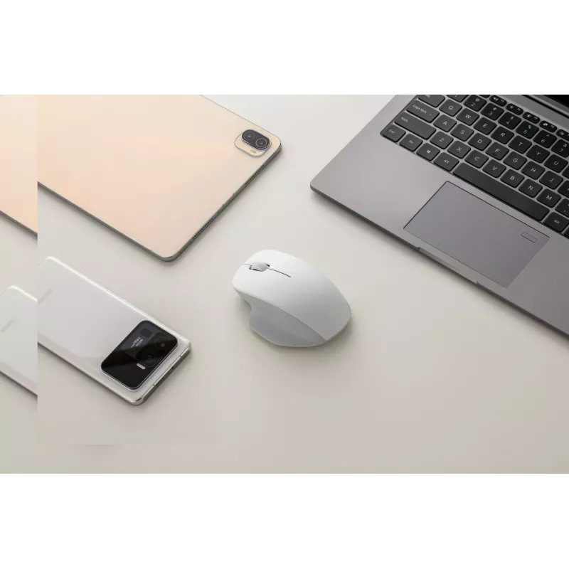 Mouse wireless Xiaomi Mouse Comfort Edition 2,4 GHz, ergonomico, tracciamento ad alta precisione, bianco