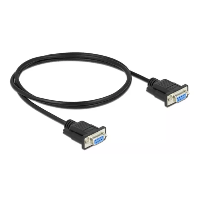 Cavo seriale DeLOCK 86608 nero 1m RS-232 Sub-D9