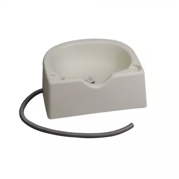 SUNDO 47080 lavatesta portatile con scarico, bianco