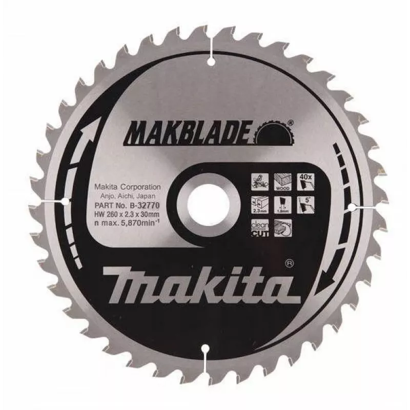 Makita MakBlade lama circolare 26 cm 1 pz.