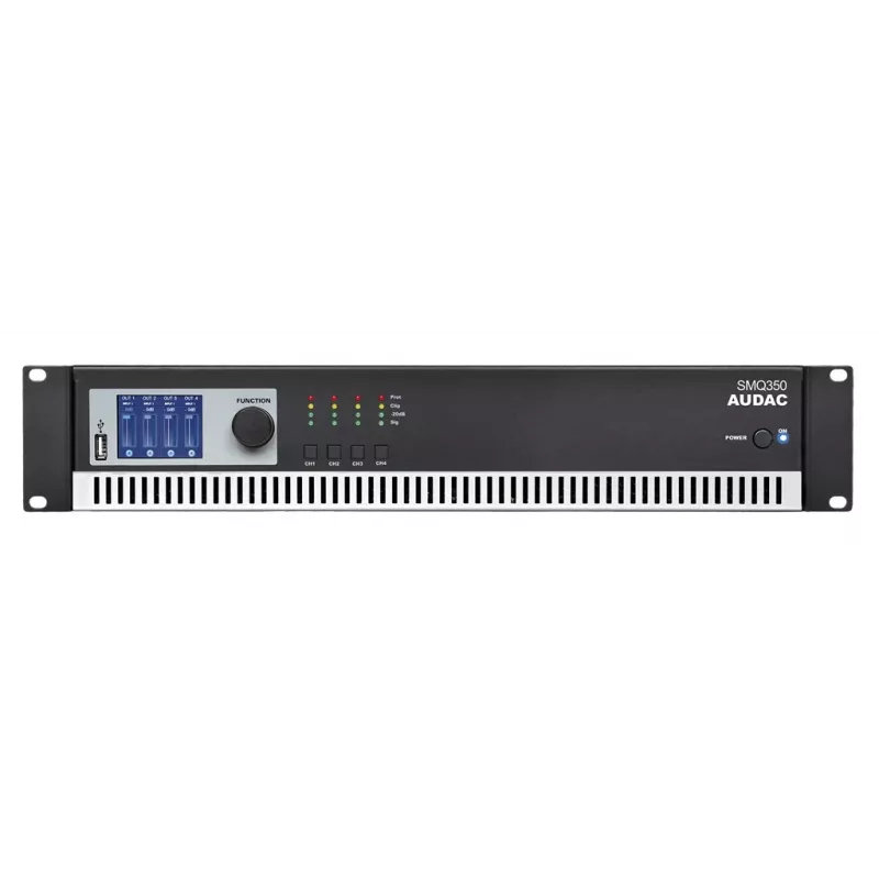 Amplificatore audio AUDAC SMQ350 Class D 0.05% THD 95 dB SNR
