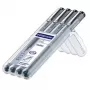 Fineliner Staedtler Pigment Liner 308 nero 4 pezzi