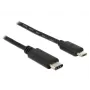 DeLOCK - cavo USB - 5 poli Micro-USB Type-B (M) - 24 poli USB Type-C (M) - 1,0 m (USB 3.1) - nero (83602)