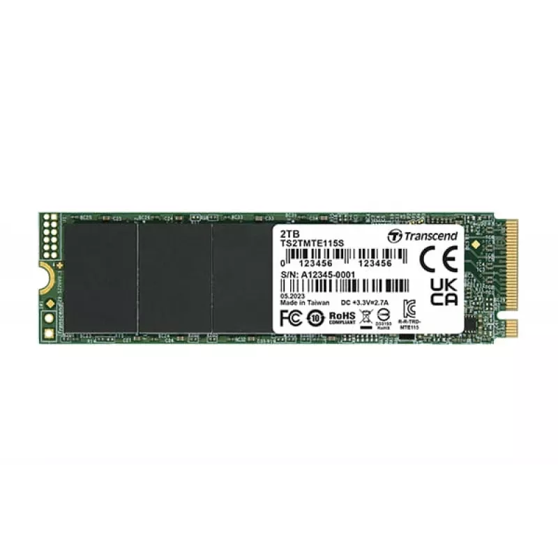 Unità SSD Transcend 1 TB M.2 PCIe Gen3 x4 NVMe TS1TMTE115S