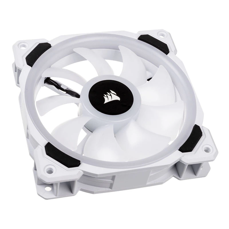 Ventole per case CORSAIR LL120 RGB 120mm bianche PWM confezione da 3