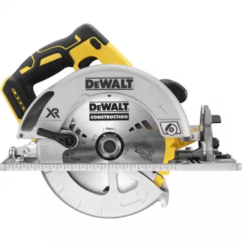 Sega circolare DeWALT DCS572NT — 18 V Li‑Ion, brushless, lama 184 mm, profondità di taglio 58 mm (90°), inclinazione 57°