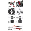 Yato PEX-AL-PEX pinza crimpatrice manuale con set da 8 ganasce