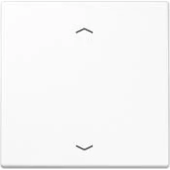Placca a parete/copertura interruttore JUNG LS101PWW, plastica, design senza viti, 1 elemento