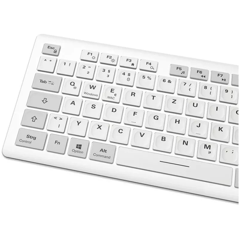 Sharkoon OfficePal K30W bianco layout DE Rubberdome