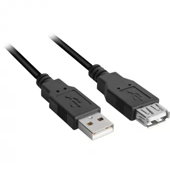 Cavo USB Sharkoon USB 2.0 0,5 m nero