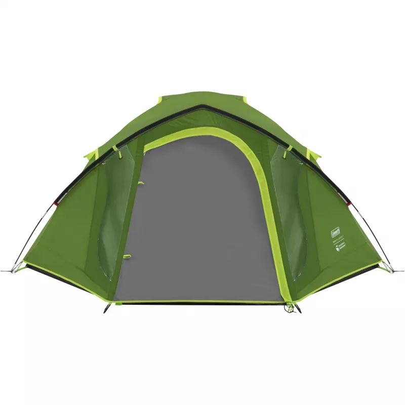 Coleman tenda a cupola Darwin 4 Plus Blackout — tenda tunnel per 4 persone con veranda, verde scuro/verde chiaro