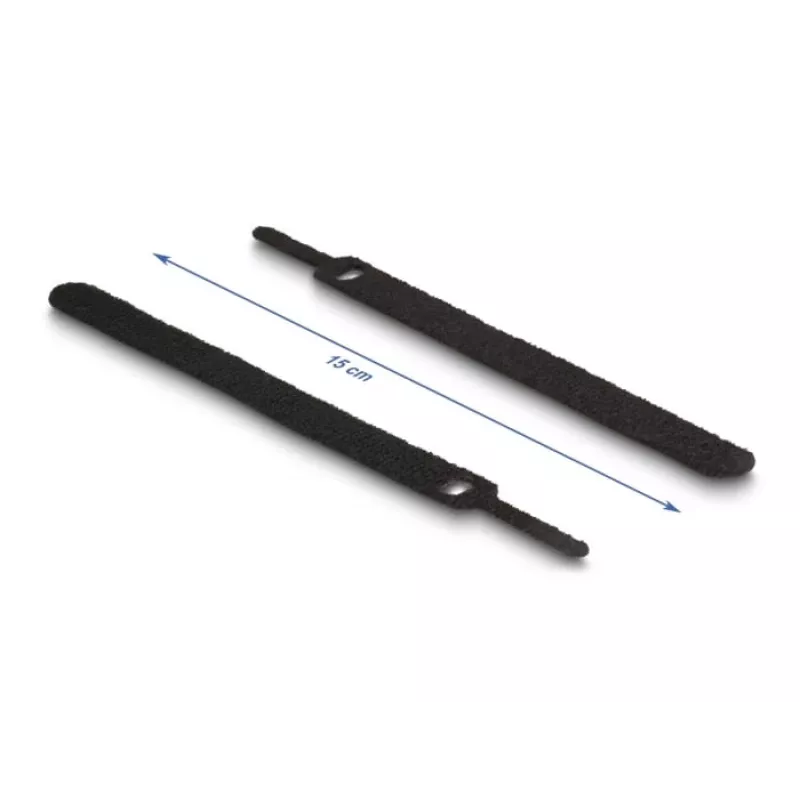 Fascette a strappo DeLOCK 19010 150x12mm nero 10 pz.