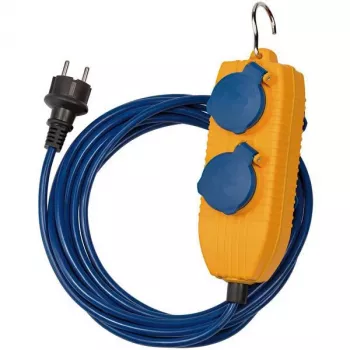 Prolunga di alimentazione Brennenstuhl 1161750020 5m 2 prese AC per interni blu giallo