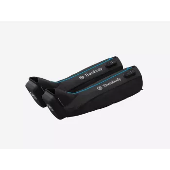Massaggiatore per gambe Therabody RecoveryAir nero — massaggio a compressione, 4 programmi, Bluetooth, autonomia batteria 240 min