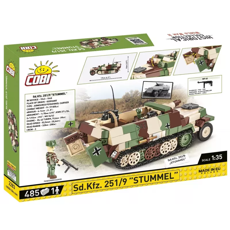 Sd.Kfz. 251/9 Stummel, giocattolo da costruzione