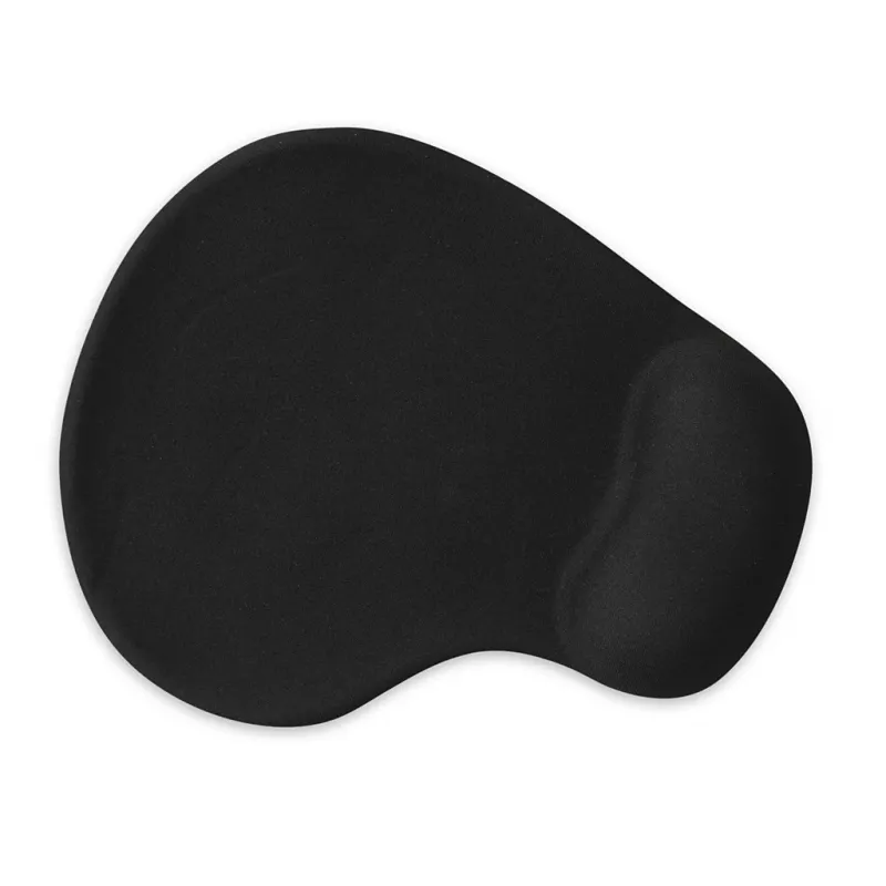 Tappetino mouse IB0X IMP003 con poggiapolsi, nero, 190×230 mm