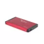 Gembird EE2-U3S-2-R - Disco rigido - SATA - 6,35 cm (2.5) - 3.0 - rosso - alluminio (EE2-U3S-2-R)