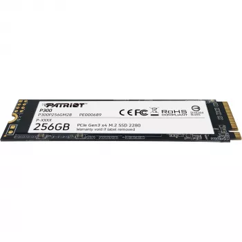 SSD M.2 NVMe PATRIOT P300 256GB — M.2 2280, lettura 1700 MB/s, scrittura 1100 MB/s