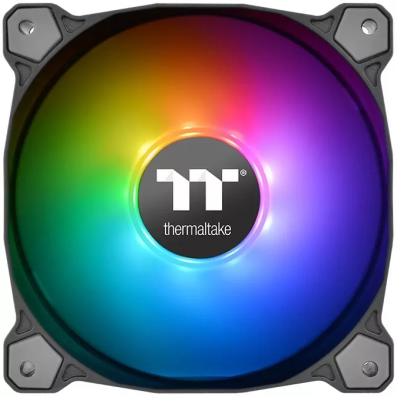 Ventola per case Thermaltake Pure 12 ARGB 120 mm confezione da 3 nero