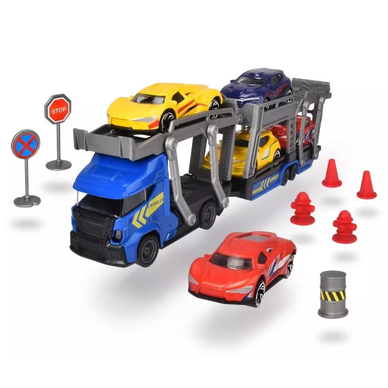 Set giocattolo meccanico Dickie City Set 203745012 con veicoli e accessori
