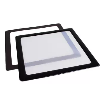 Filtro antipolvere DEMCiflex 120 mm quadrato - nero/bianco