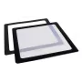 Filtro antipolvere DEMCiflex 120 mm quadrato - nero/bianco