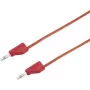VOLTCRAFT Cavo di prova [connettore maschio 4 mm - connettore maschio 4 mm] 2 m rosso MSB-300 (MSB-300-2-Rot)